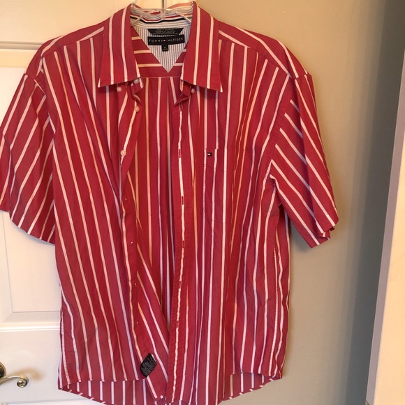 Tommy Hilfiger Other - TOMMY HILFIGER Red & White Stripe Shirt